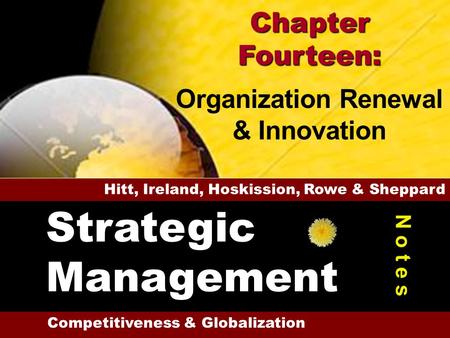 Organization Renewal & Innovation