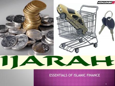 ESSENTIALS OF ISLAMIC FINANCE 1. 2 IJARAH Finance lease is mostly used to raise long term capital to pay for assets. It enables the lessor to earn reasonable.