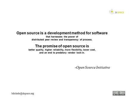 Open source is a development method for software that harnesses the power of distributed peer review and transparency of process. The.