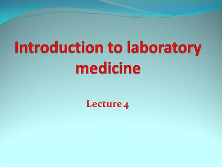 Lecture 4. Special chemistry Definition Special Chemistry is a subsection of the Chemistry Laboratory of the Division of Clinical Pathology. This includes.