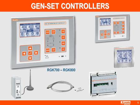 GEN-SET CONTROLLERS RGK700 – RGK800.