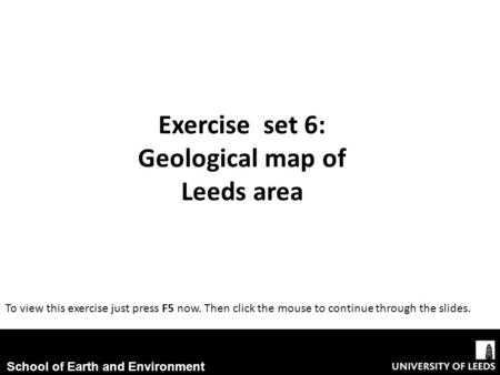 Geological map of Leeds area