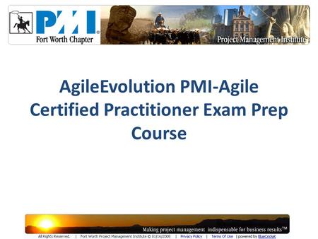 AgileEvolution PMI-Agile Certified Practitioner Exam Prep Course.