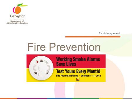 Risk Management Fire Prevention Photoelectric Smoke particles encounter light beam. Beam scatters to a photocell creating a current. Better for larger.