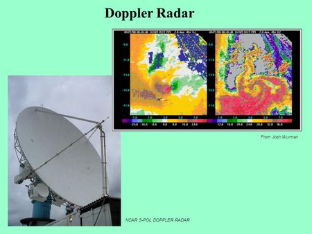 Doppler Radar From Josh Wurman NCAR S-POL DOPPLER RADAR.