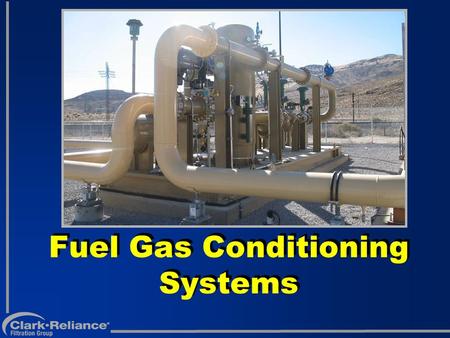 Fuel Gas Conditioning Systems. Wide Variety From Pipeline.