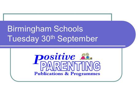 Birmingham Schools Tuesday 30 th September. Raising achievement.