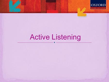 Active Listening.
