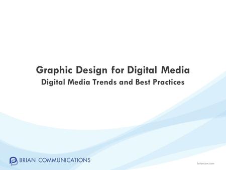 Graphic Design for Digital Media