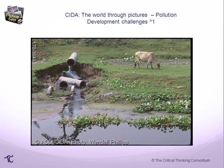 © The Critical Thinking Consortium CIDA: The world through pictures – Pollution Development challenges # 1.