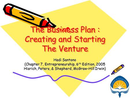 developing a business plan in entrepreneurship ppt