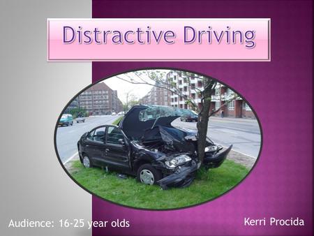 Kerri Procida Audience: 16-25 year olds. .. There are more than 1,700 fatalities and 840,000 injuries yearly due to vehicle crashes off public highways.