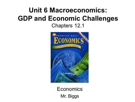 GDP and Economic Challenges