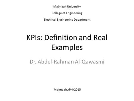 KPIs: Definition and Real Examples