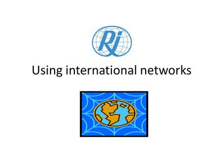 Using international networks. Who is Rehabilitation International – RI?