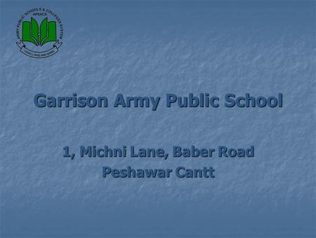 Garrison Army Public School