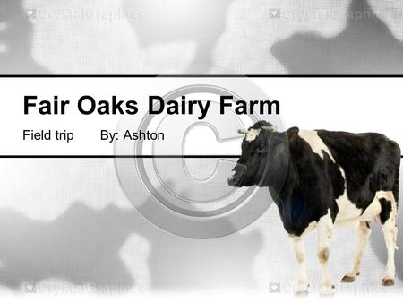 Fair Oaks Dairy Farm Field trip By: Ashton.