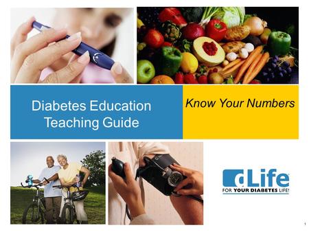 1 Diabetes Education Teaching Guide Know Your Numbers.