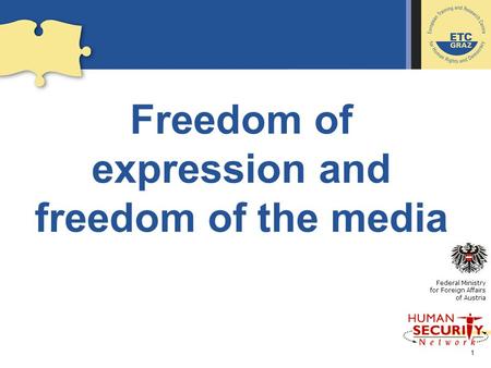 Freedom of expression and freedom of the media