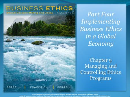 Implementing Business Ethics in a Global Economy