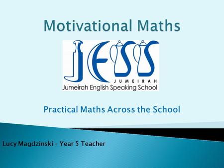 Practical Maths Across the School