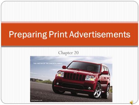 Preparing Print Advertisements