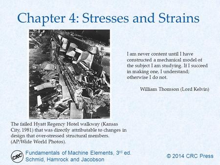 Chapter 4: Stresses and Strains
