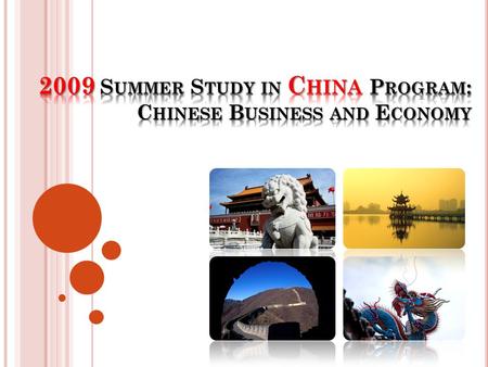 The course is an introduction to Chinese business and economy. It provides students with an understanding of the social, cultural, economic, and political.