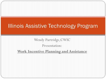Illinois Assistive Technology Program