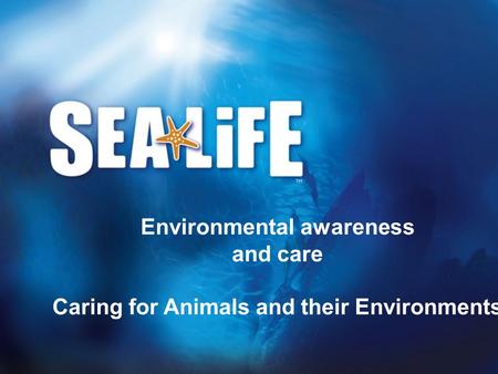 Environmental awareness and care Caring for Animals and their Environments.