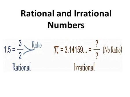 Rational and Irrational Numbers. Rational Number.