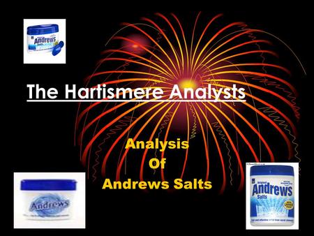 The Hartismere Analysts Analysis Of Andrews Salts.