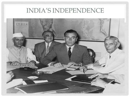 INDIA’S INDEPENDENCE. HINDU AND MUSLIM DIFFERENCES Muhammad Ali Jinnah (1876- 1948) and the Muslim League, feared a Hindu-majority India would.
