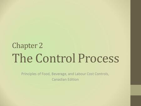 Chapter 2 The Control Process