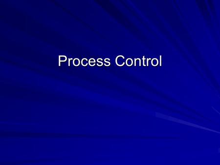 Process Control. Major Requirements of an Operating System Interleave the execution of several processes to maximize processor utilization while providing.