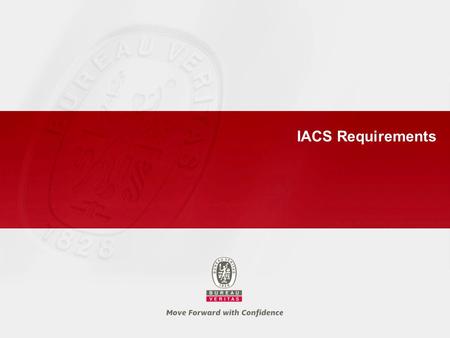 IACS Requirements.