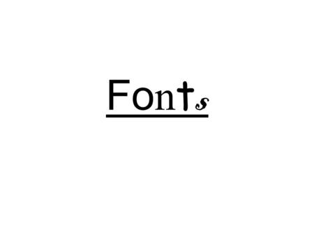 FontsFonts. Serif Fonts Serif Fonts are good for columns or large blocks of text because the flicks make the fonts easier to read than Sans Serif Fonts.
