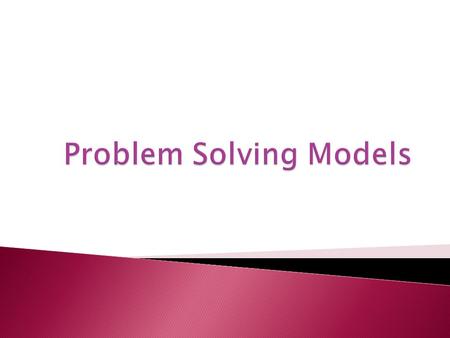  Problem solving is important for maintaining a healthy balance between the dimensions of a person’s well-being.  If problems are not resolved then.