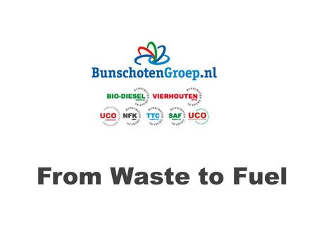From Waste to Fuel. Collecting Cleaning Biodiesel Production Biodiesel Production.