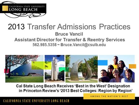 2013 Transfer Admissions Practices