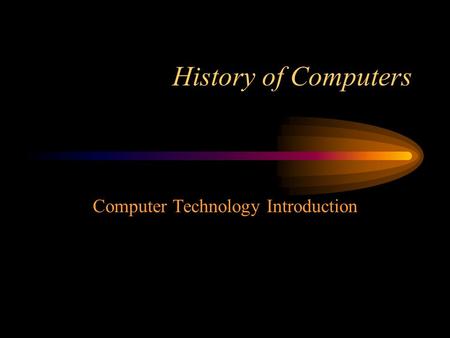 history of computers powerpoint presentation