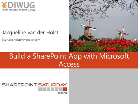 Build a SharePoint App with Microsoft Access. About me.