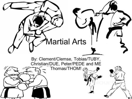 Martial Arts By: Clement/Clemse, Tobias/TUBY, Christian/DUE, Peter/PEDE and ME Thomas/THOM!