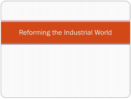 Reforming the Industrial World. Agenda 1. DNA- Vocabulary Match-up 2. Notes: Economic Systems 3. Drawing Economic Systems.