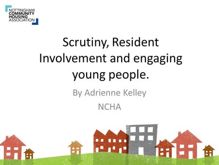 Scrutiny, Resident Involvement and engaging young people.
