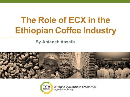 The Role of ECX in the Ethiopian Coffee Industry By Anteneh Assefa.