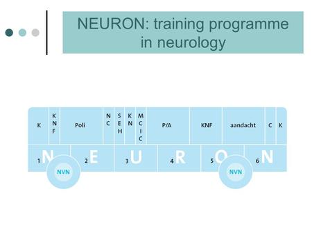 NEURON: training programme in neurology. Extended skills and knowledge in more complex areas of a specialisation should be learned by systematic, supervised.