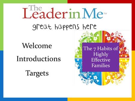 Website The 7 Habits of Highly Effective Families Welcome Introductions Targets.