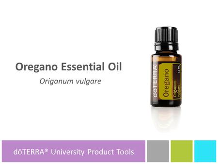 Oregano Essential Oil Origanum vulgare dōTERRA® Product Tools dōTERRA® University Product Tools.