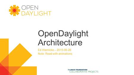 OpenDaylight Architecture